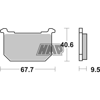 Pastilhas travão KAWASAKI GPZ / KZ / Z / 250 / 305 / 400 / 440 / 500 / 550 / 650 / 700 / 750 / 1000 / 1100 / 1300 / 540HF - SBS